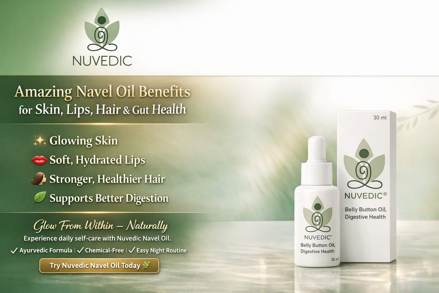 Navel Oil Benefits for Skin, Hair, Lips & Gut Health 