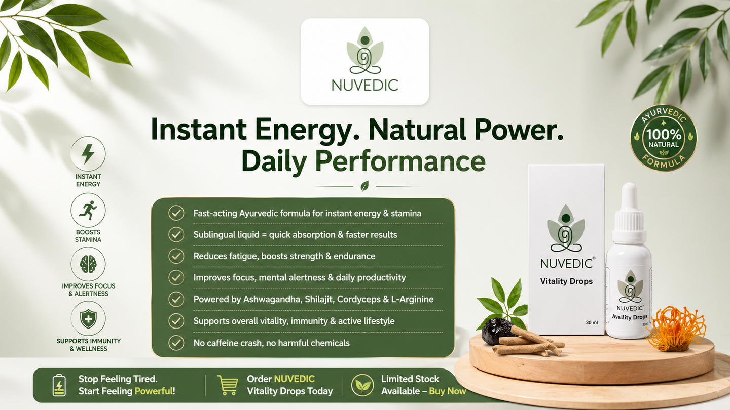 NUVEDIC Vitality Drops for instant energy