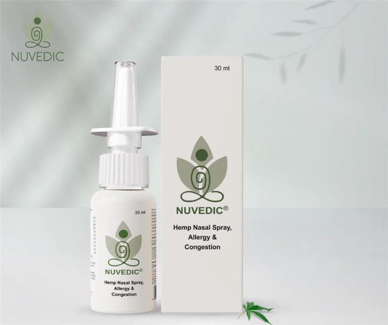 Nuvedic Ayurvedic Nasal Spray: Natural Relief for Sinus, Nasal Congestion & Allergies