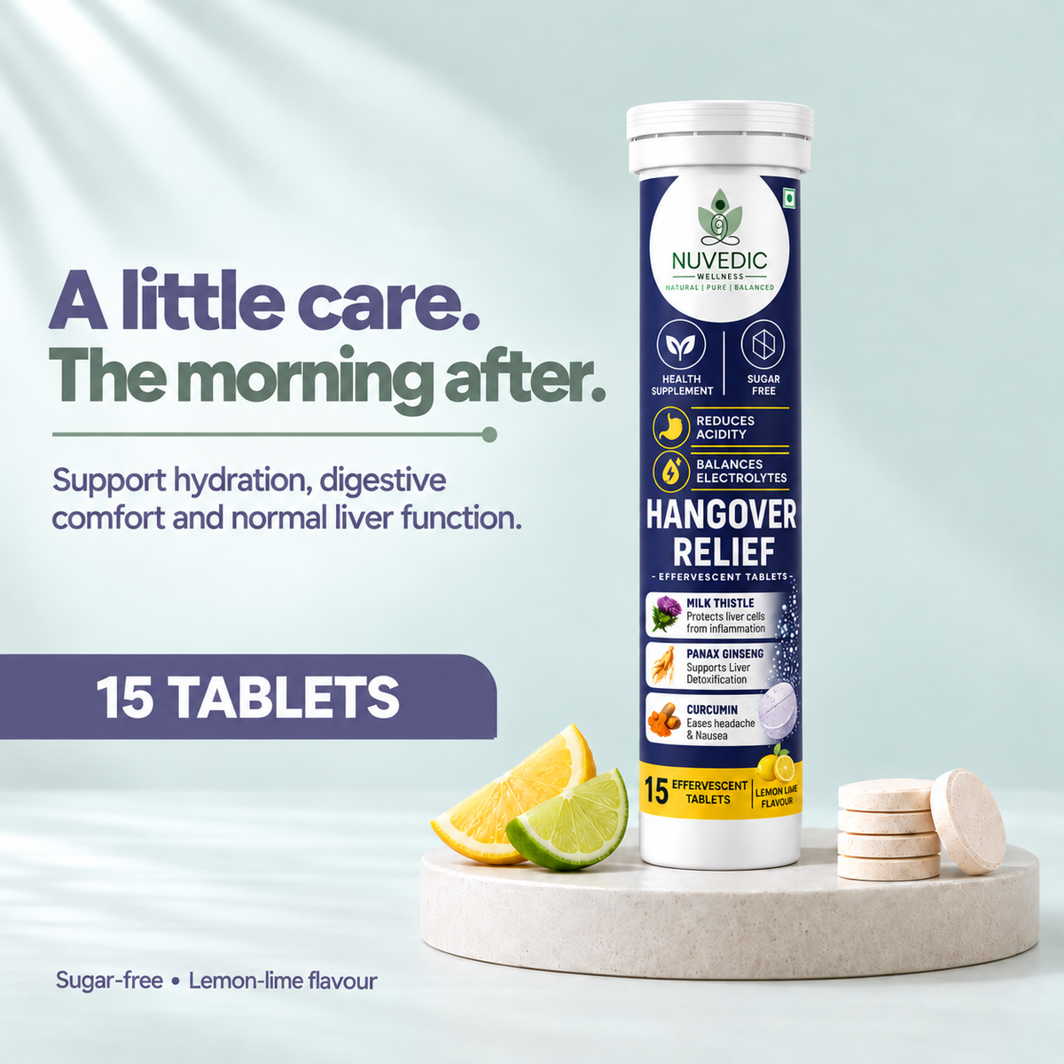 NUVEDIC Hangover Relief Effervescent Tablets